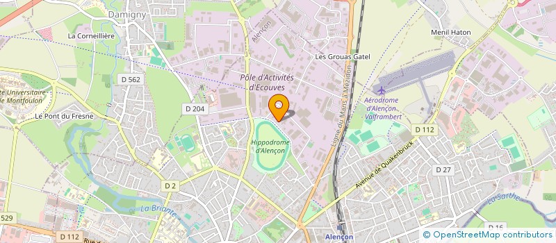 localisation de l'entreprise LES RESTAURANTS DU COEUR à ALENCON
