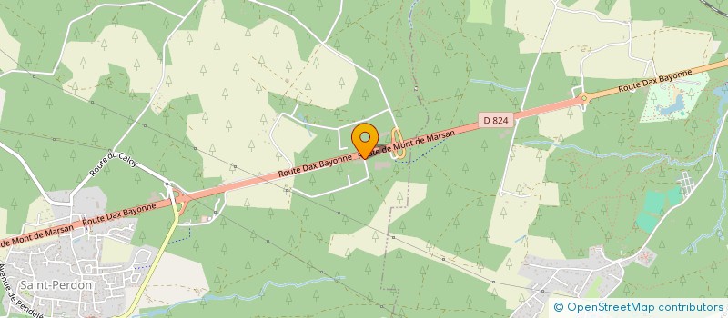 localisation de l'entreprise LES RESTAURANTS DU COEUR DES LANDES à SAINT-PERDON