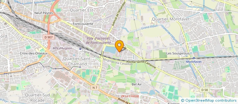 localisation de l'entreprise LES RESTAURANTS DU COEUR DU VAUCLUSE à AVIGNON