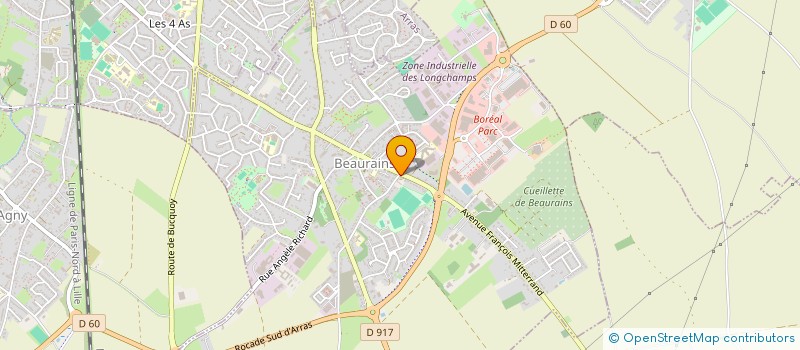 localisation de l'entreprise LES RESTAURANTS DU COEUR ET LES RELAIS DU COEUR DE L ARTOIS TERNOIS INSERTION à BEAURAINS