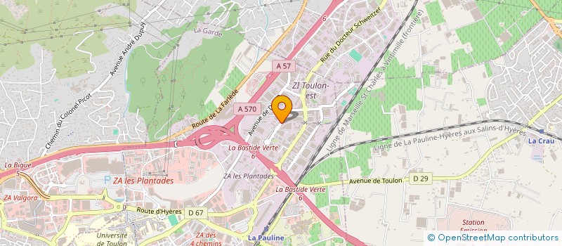 localisation de l'entreprise LES RESTAURANTS DU COEUR-LES RELAIS DU COEUR DU VAR à LA GARDE