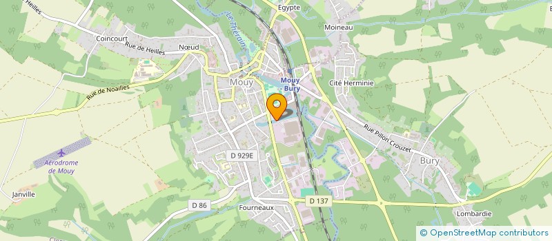 localisation de l'entreprise LES RESTAURANTS DU COEUR RELAIS DU COEUR à MOUY