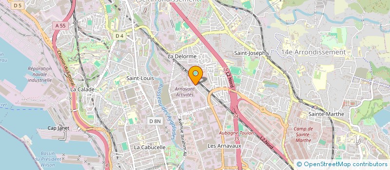 localisation de l'entreprise LES RESTAURANTS DU COEUR RELAIS DU COEUR DES BOUCHES-DU-RHONE à MARSEILLE