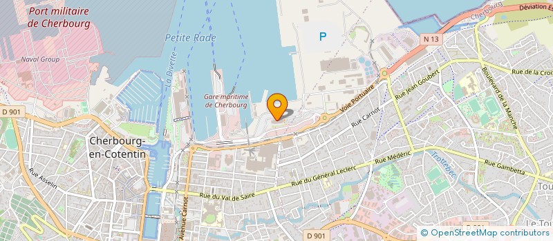 localisation de l'entreprise LES RESTAURANTS DU LITTORAL  CHERBOURG-EN-COTENTIN