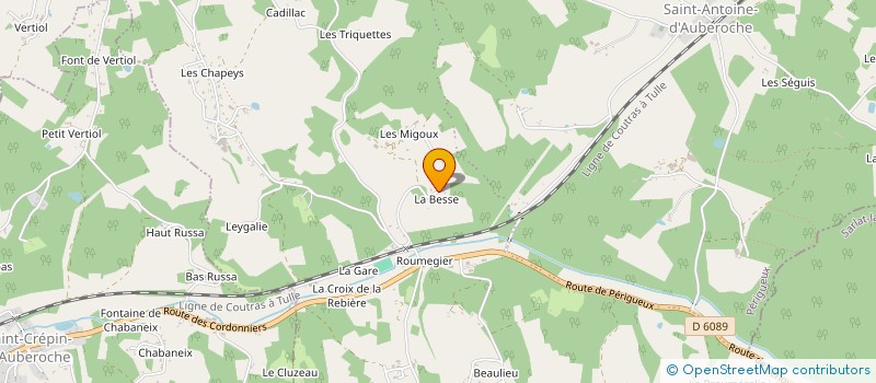 localisation de l'entreprise LES RESTAURATEURS DU PATRIMOINE à BASSILLAC ET AUBEROCHE