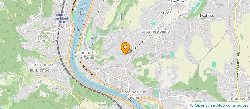 localisation de l'entreprise LES RESTOS DU PRADO à FONTAINES-SAINT-MARTIN