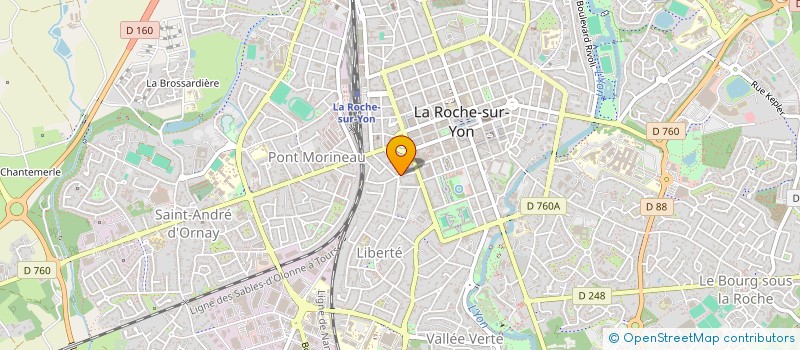 localisation de l'entreprise LES RESTOS YONNAIS à LA ROCHE-SUR-YON