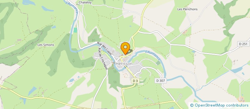 localisation de l'entreprise LES RETAMES à HERISSON