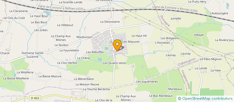 localisation de l'entreprise LES RETROS DU PAVAIL  CHATEAUGIRON