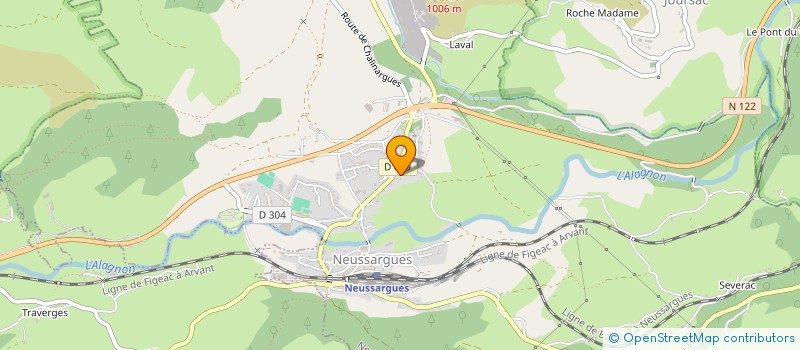 localisation de l'entreprise LES RETROUVAILLES à NEUSSARGUES EN PINATELLE