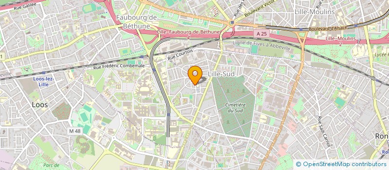 localisation de l'entreprise LES RETROUVAILLES à LILLE