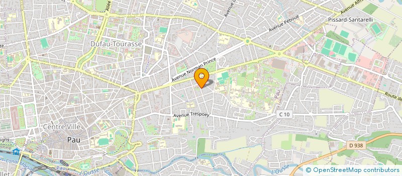 localisation de l'entreprise LES RETROUVAILLES à PAU