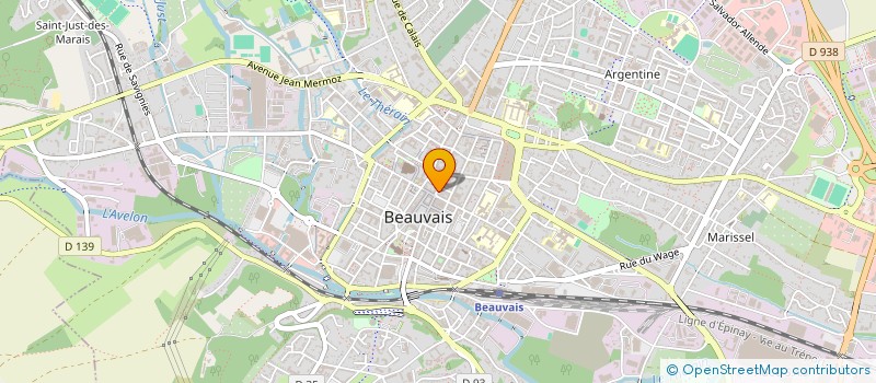 localisation de l'entreprise LES RETROUVAILLES  BEAUVAIS