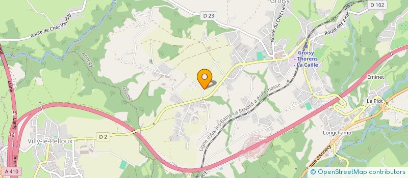 localisation de l'entreprise LES REUZY  GROISY