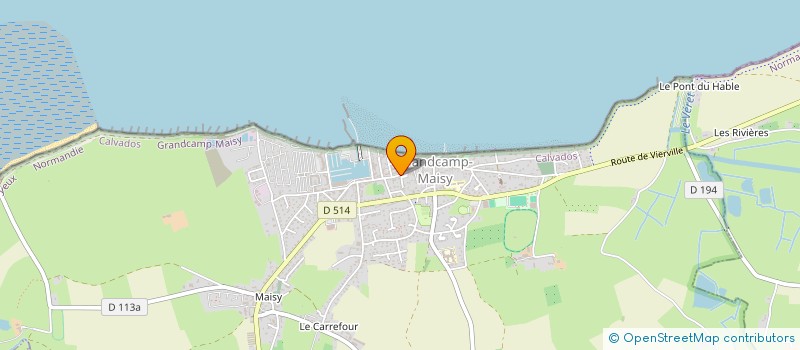 localisation de l'entreprise LES REVES D'AGATHE  GRANDCAMP-MAISY