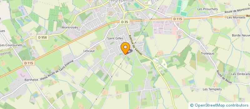 localisation de l'entreprise LES REVES D'AUVA  NEGREPELISSE