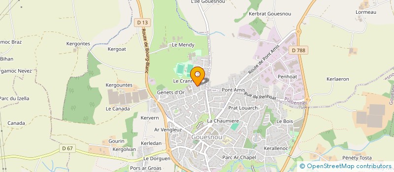 localisation de l'entreprise LES REVES D'ENORA à GOUESNOU