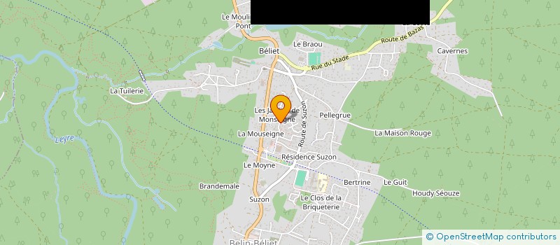 localisation de l'entreprise LES REVES DE MAE  BELIN-BELIET