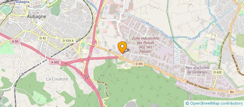 localisation de l'entreprise LES REVETEMENTS REUNIS à AUBAGNE