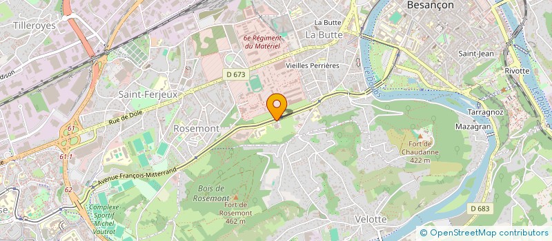 localisation de l'entreprise LES REVEURS DE VESONTIO  BESANCON