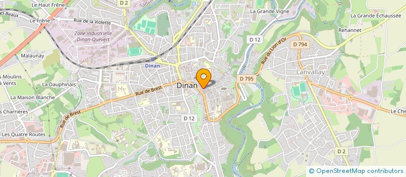 localisation de l'entreprise LES REVEURS GOURMANDS  DINAN