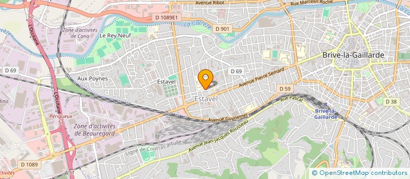 localisation de l'entreprise LES REVOLTES DU DESERT à BRIVE-LA-GAILLARDE