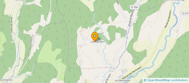 localisation de l'entreprise LES REYNIERS à SUZE
