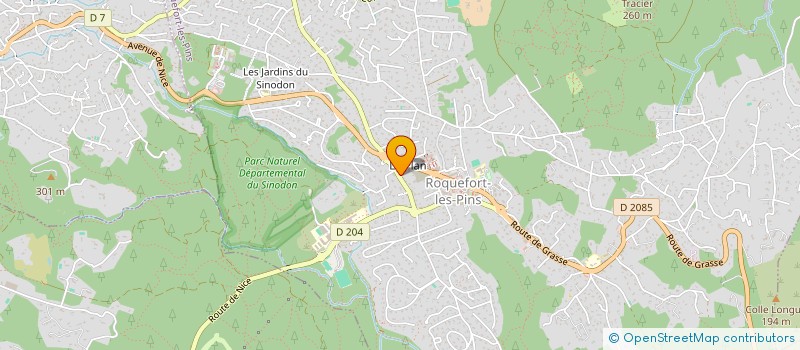 localisation de l'entreprise LES REYS à ROQUEFORT-LES-PINS