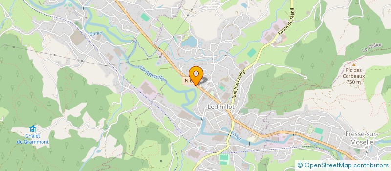 localisation de l'entreprise LES RHDOS  LE THILLOT