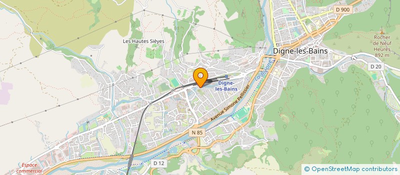 localisation de l'entreprise LES RHINANTHES à DIGNE-LES-BAINS