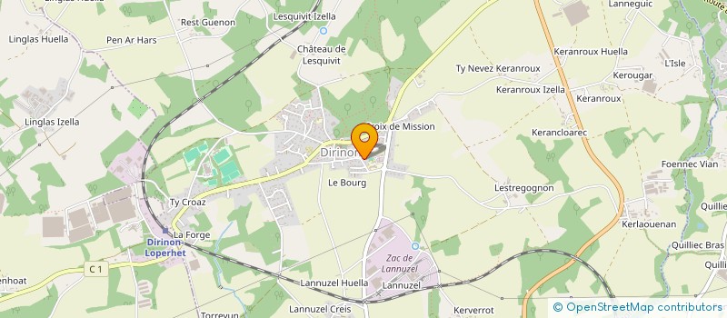 localisation de l'entreprise LES RHODODENDRONS  DIRINON