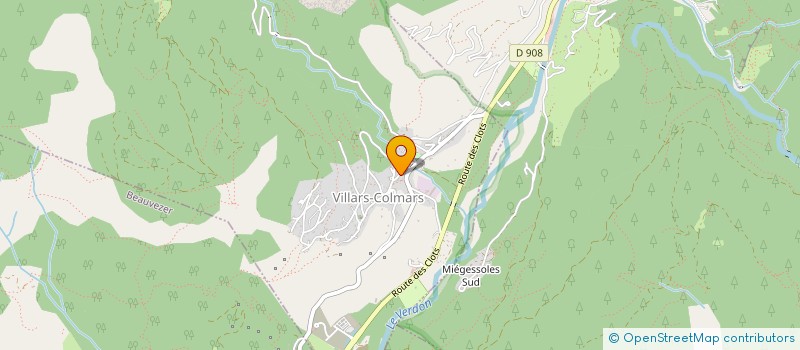 localisation de l'entreprise LES RHODODENDRONS  VILLARS-COLMARS