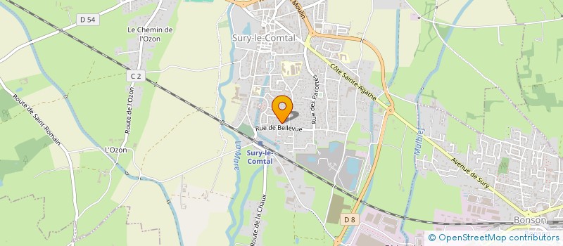 localisation de l'entreprise LES RHUMS DU MONDE à SURY-LE-COMTAL