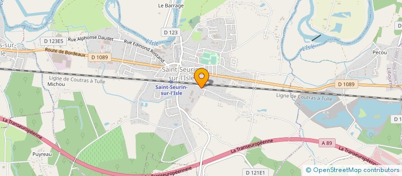 localisation de l'entreprise LES RHUMS GUIOSE  SAINT-SEURIN-SUR-L'ISLE