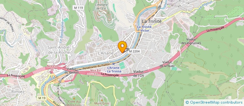 localisation de l'entreprise LES RIAD'AZUR  NICE