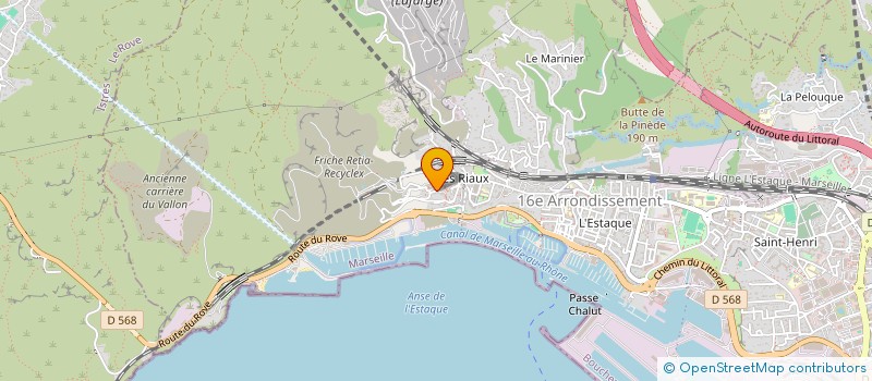 localisation de l'entreprise LES RIAUX à MARSEILLE