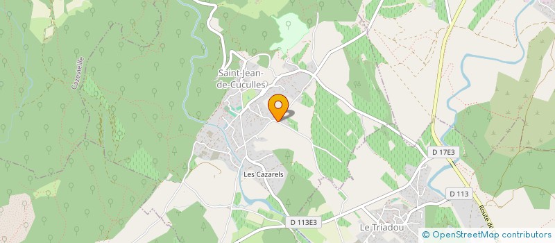 localisation de l'entreprise LES RIBAIRES DU YORGUES  SAINT-JEAN-DE-CUCULLES