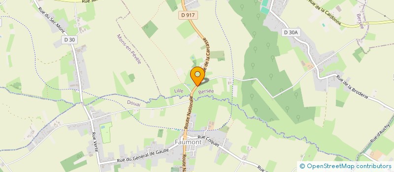 localisation de l'entreprise LES RIBES  BERSEE