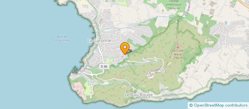 localisation de l'entreprise LES RICAINES DU VAR  LE PRADET