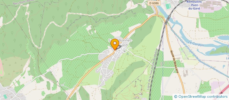 localisation de l'entreprise LES RICARDOIS  SAINT-BONNET-DU-GARD