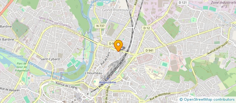 localisation de l'entreprise LES RICHESSES DE L'OCEAN  L'ISLE-D'ESPAGNAC