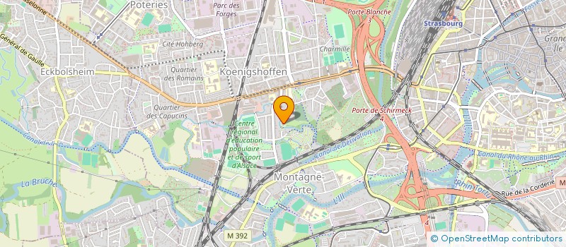 localisation de l'entreprise LES RICOCHETS à STRASBOURG