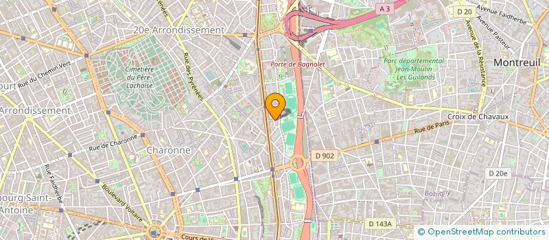 localisation de l'entreprise LES RIDEAUX COSMIQUEURS  PARIS