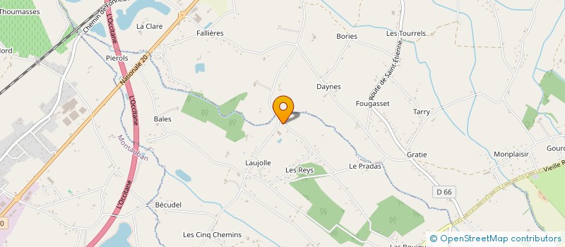 localisation de l'entreprise LES RIDERS  SAINT-ETIENNE-DE-TULMONT