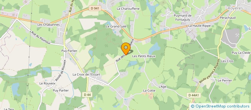 localisation de l'entreprise LES RIEUX SAINT JUST à SAINT-JUST-LE-MARTEL