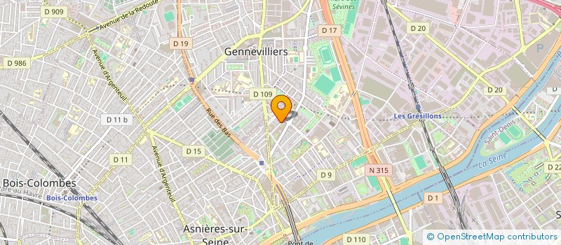 localisation de l'entreprise LES RIJETTES à GENNEVILLIERS
