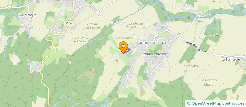 localisation de l'entreprise LES RILLONS  CANNECTANCOURT