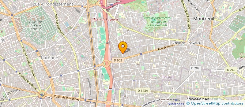 localisation de l'entreprise LES RINCESS à MONTREUIL