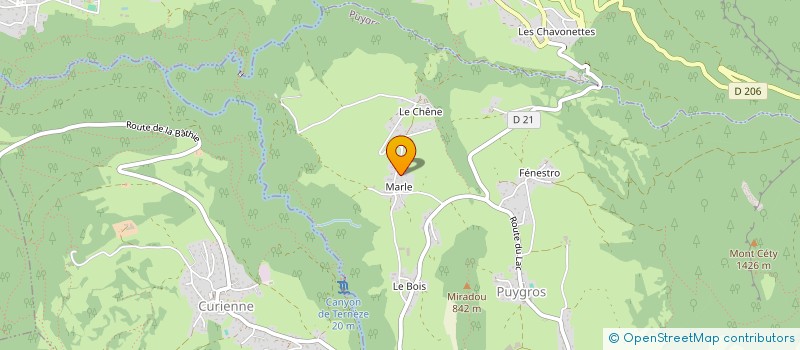 localisation de l'entreprise LES RIPPES  PUYGROS