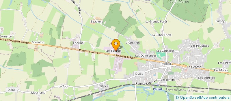 localisation de l'entreprise LES RIPPES à POLLIAT